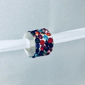 Multicolor Crystal Bead Charm